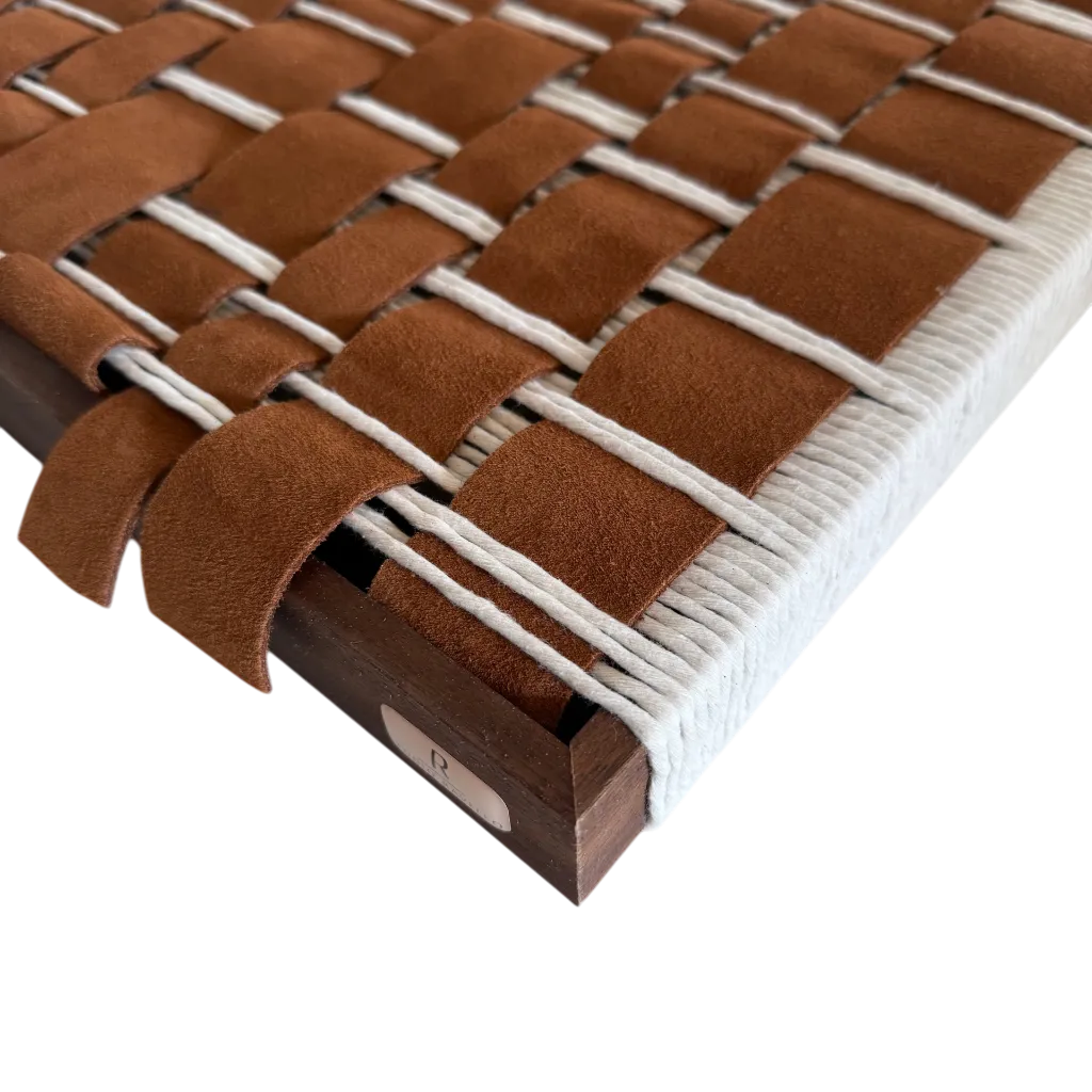 Wall Art Braided Alassio Cognac zijaanzicht.webp
