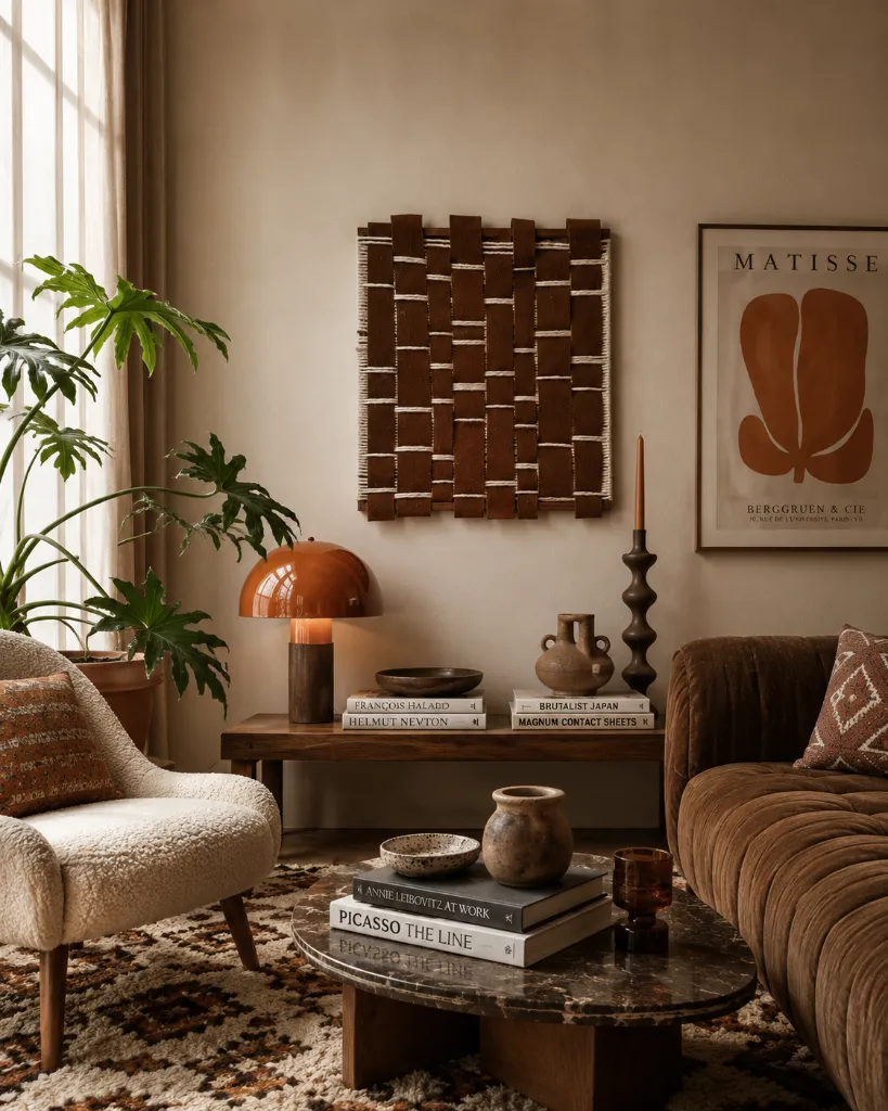 Sfeerfoto Braided Merana Cognac.webp