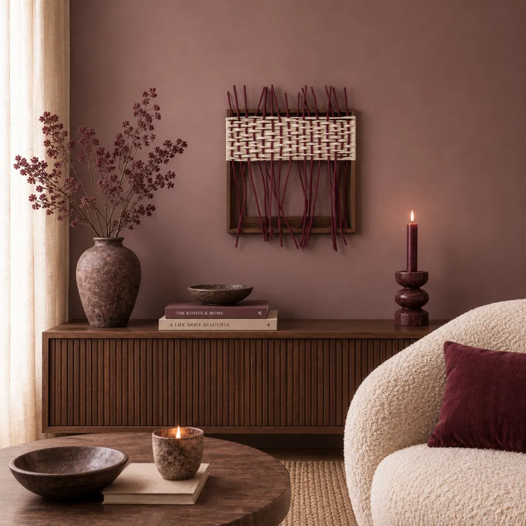 Sfeerfoto Braided Salerno Burgundy.webp