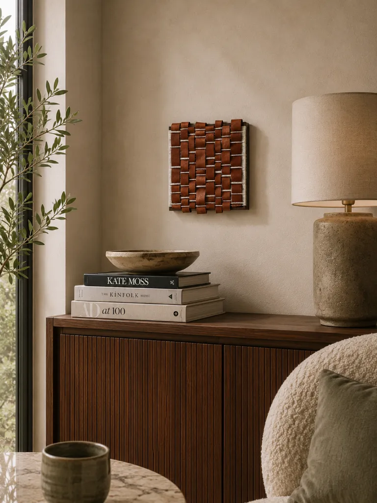 Wall Art Braided Alassio Cognac Sfeer.webp