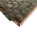 Wall Art Braided Merana Olive Zijaanzicht.webp