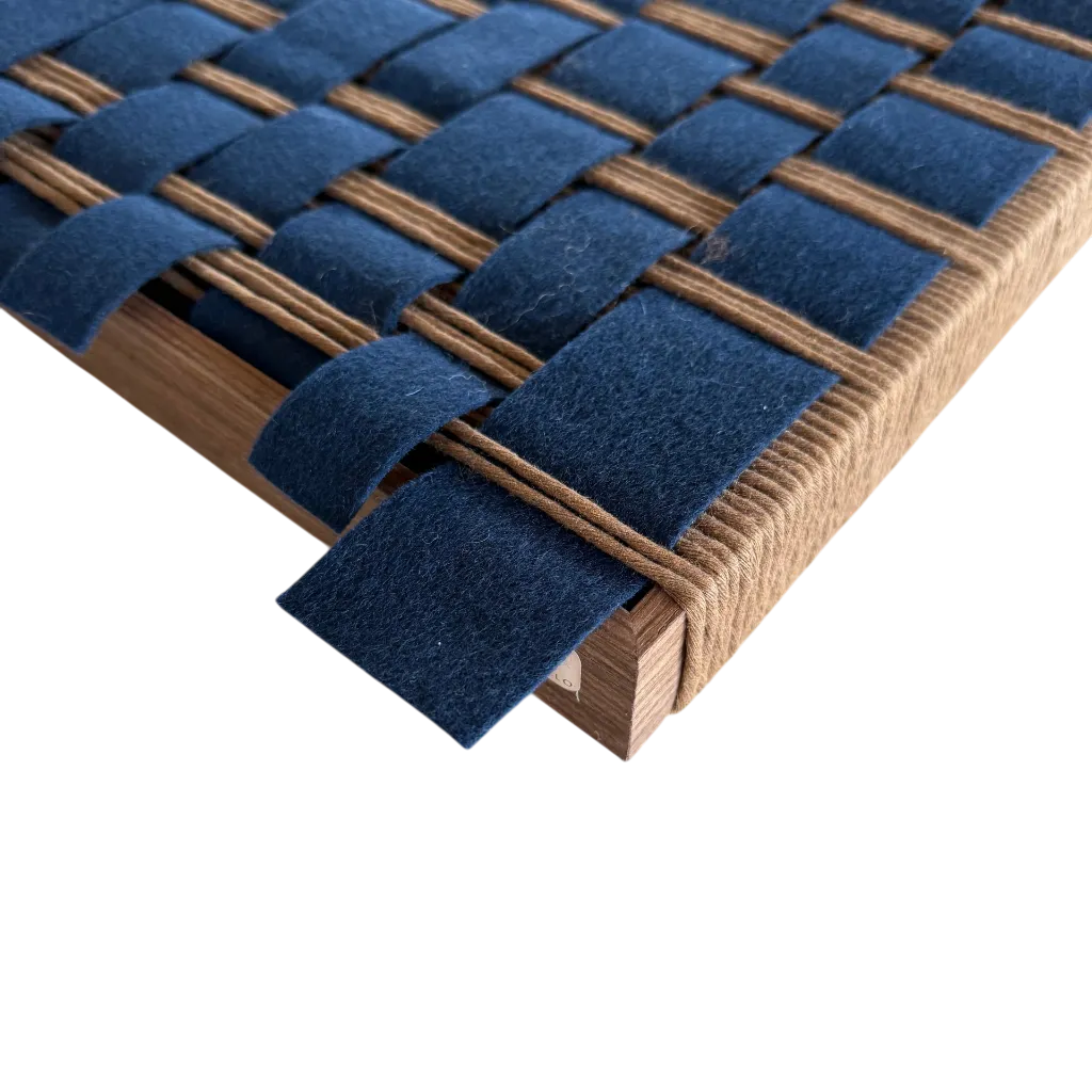 Wall Art Braided Merana Denim Zijaanzicht.webp