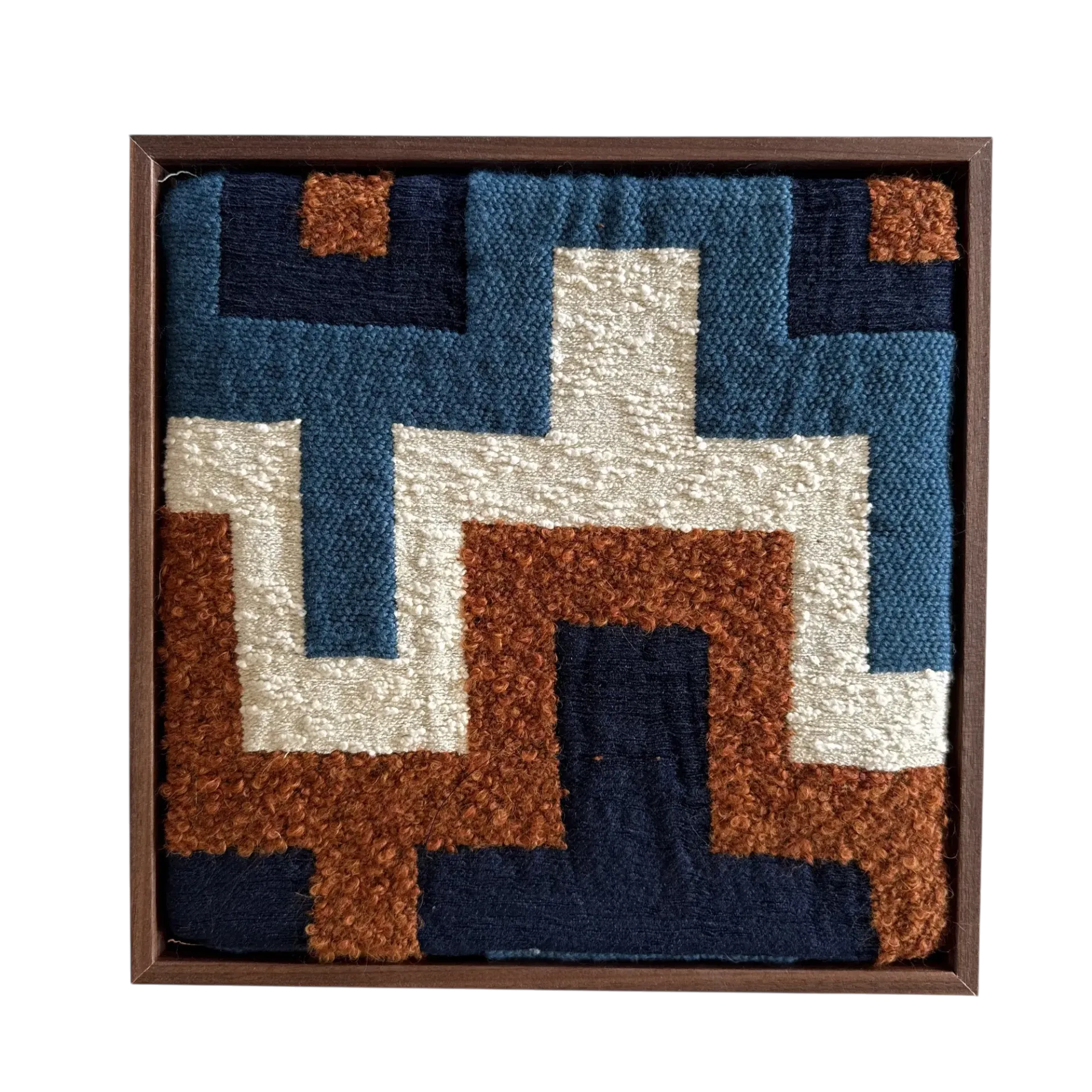 Wall Art Aronne Denim/Rust 130 cm