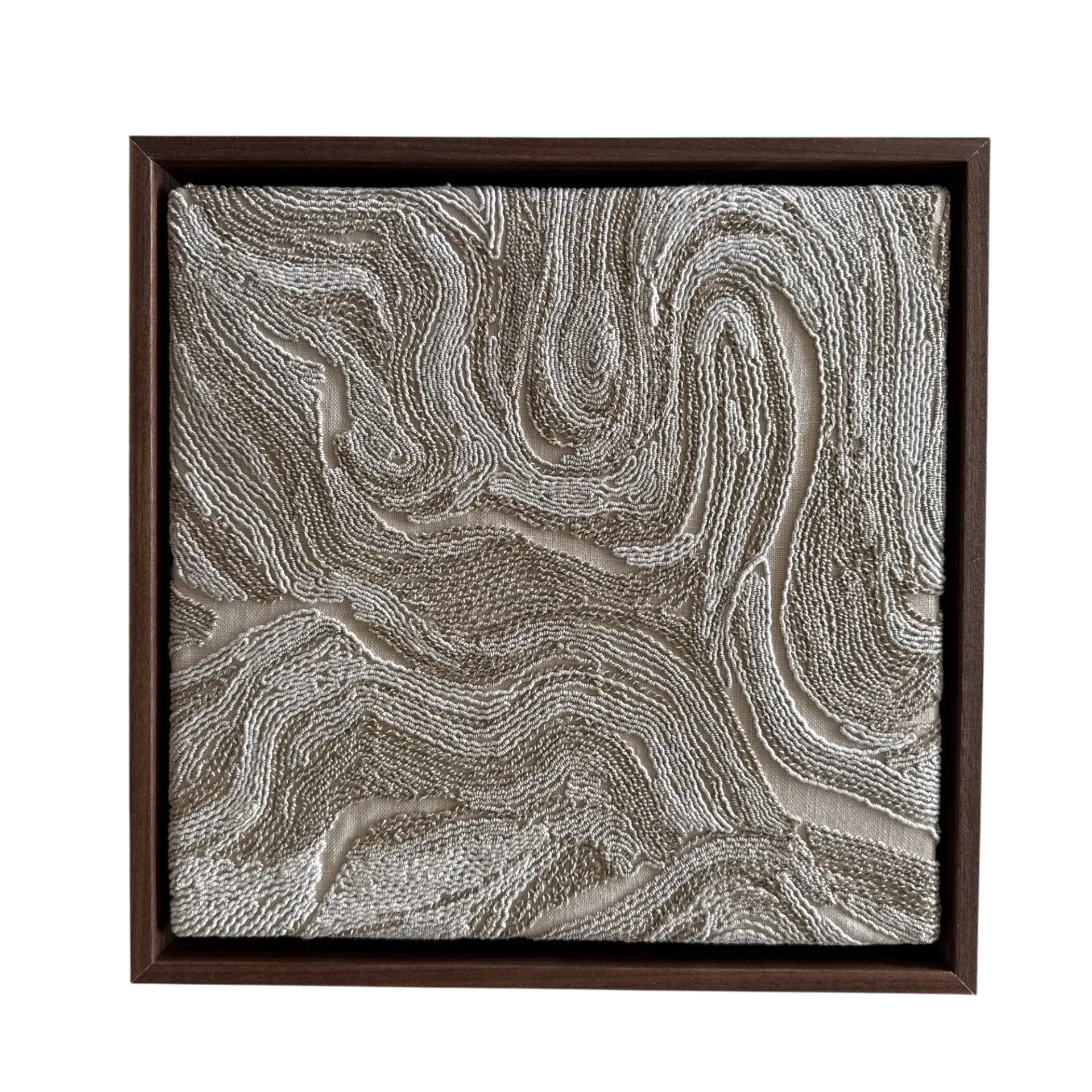 [101522] Wall Art Olbia Sand (30x30 cm, Baklijst Eiken Fineer 5 cm)