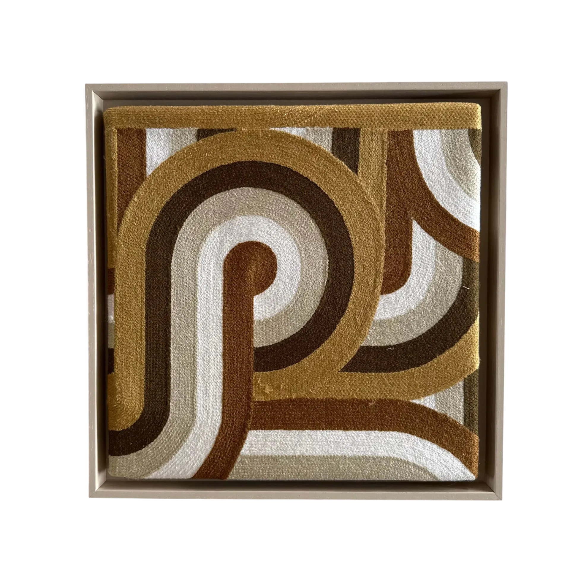 [101673] Wall Art Padula Mustard (30x30 cm, Baklijst Bronze)