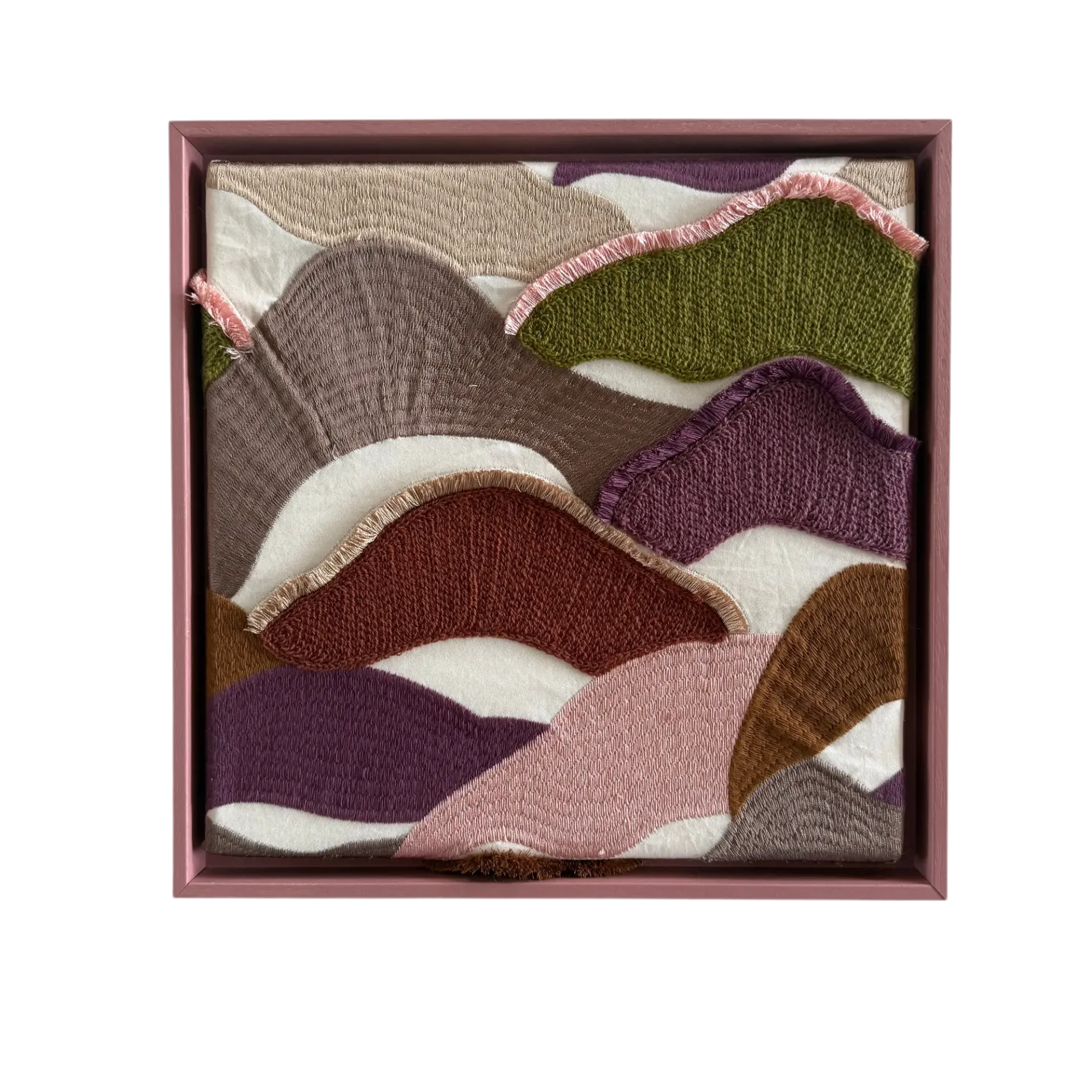 [102798] Wall Art Padua Multicolour (Eiken Fineer 5 cm Float FOUT, 30x30 cm)