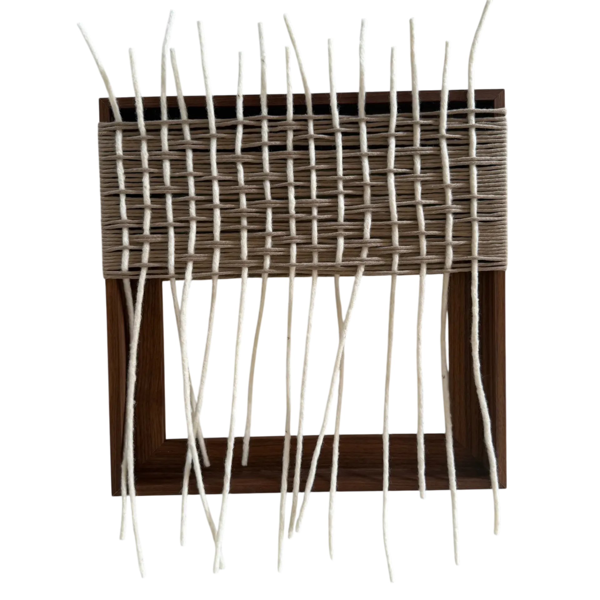 [102861] Wall Art Braided Salerno Off White (30x30 cm)