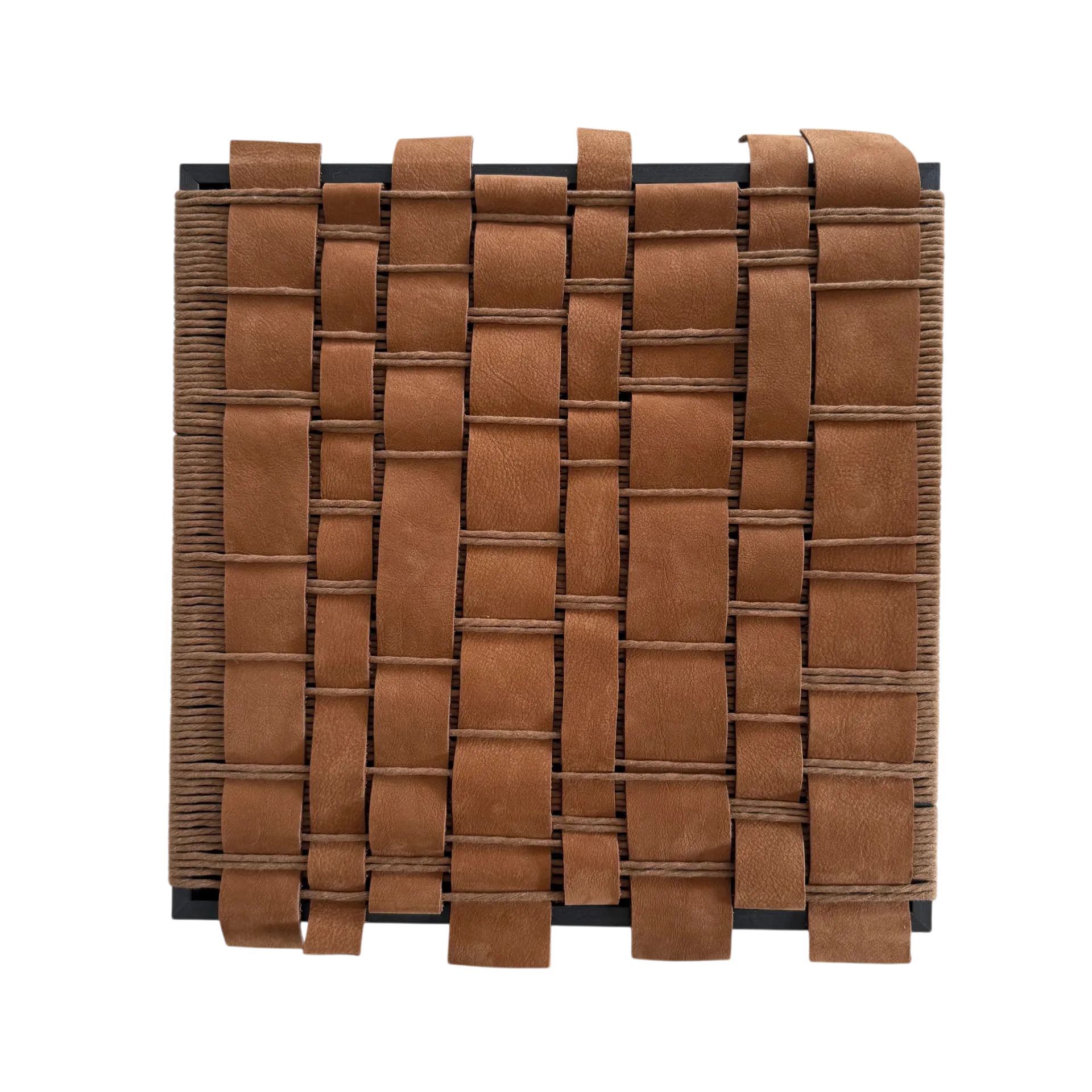 [104702] Wall Art Braided Chio Camel (30x30 cm)
