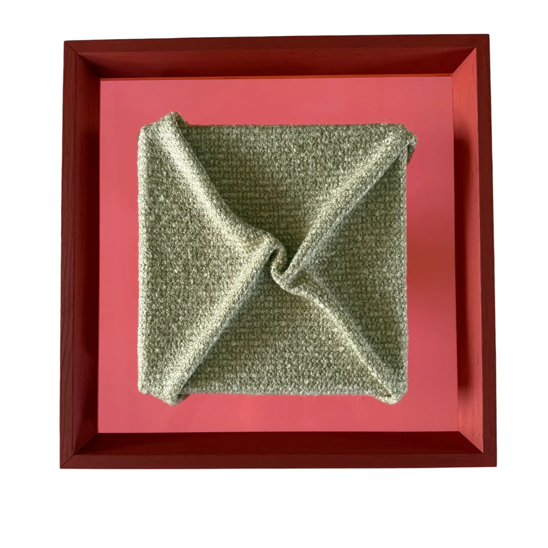 [105311] Wall Art Plexi Chioggia Naturel/ Pink 30x30 cm