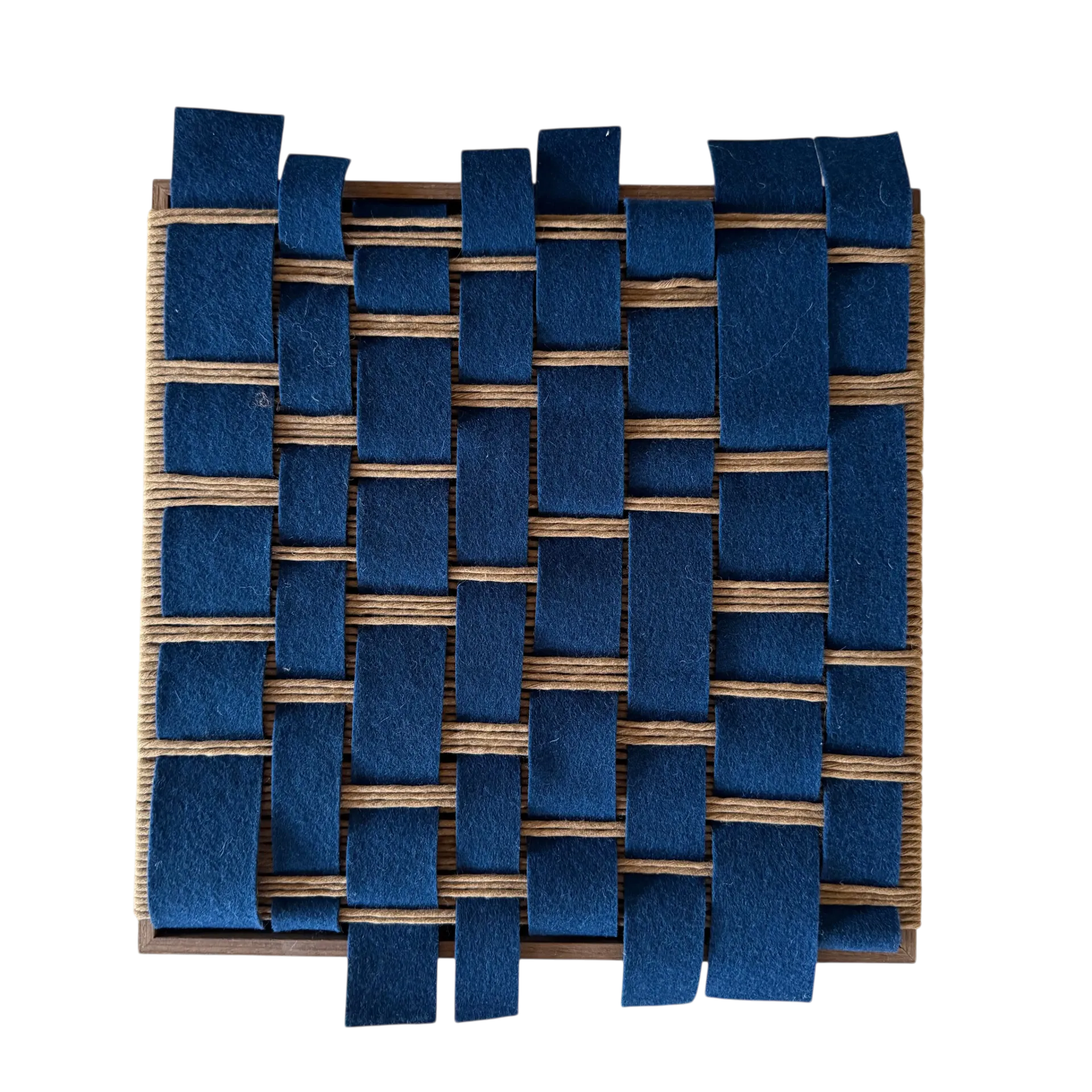 [105318] Wall Art Braided Merana Denim (30x30 cm)