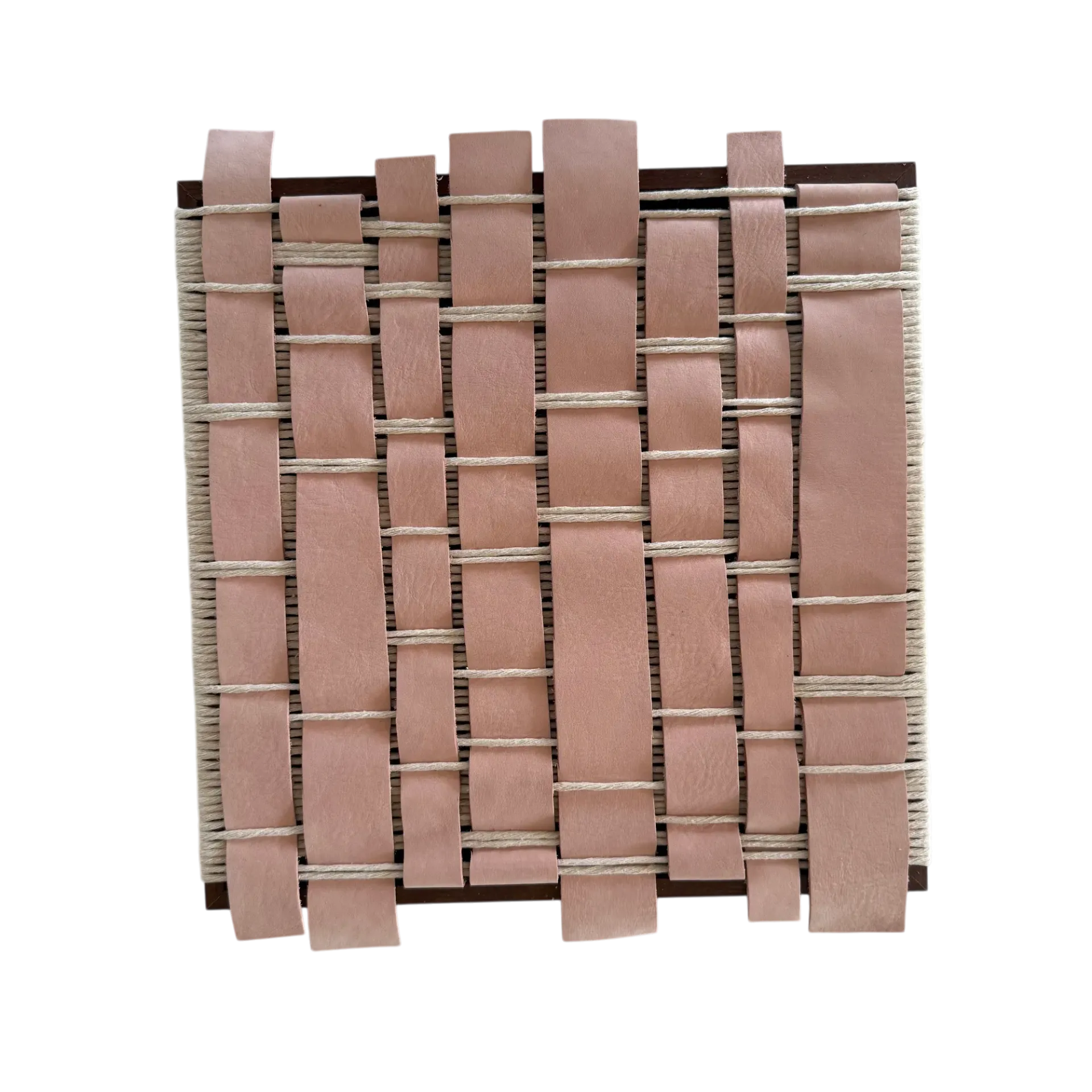 [100460] Wall Art Braided Chio Rose (30x30 cm)